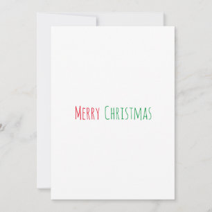 Glad jul minimalistisk enkel julkort