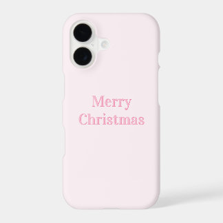 Glad jul minimalistisk rosa iPhone-fodral