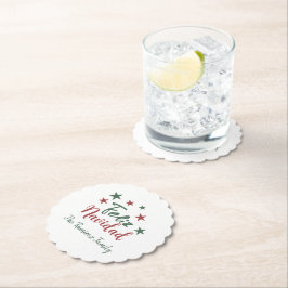 Glad jul Modern jul för familjen Underlägg Papper