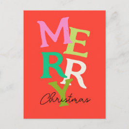 Glad jul Modern Ljus Högtid Helg Vykort