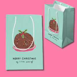 Glad jul Modern pudding-illustration