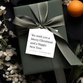 Glad jul modern typ julklappsetikett gåvor etiketter