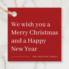 Glad jul modern typ julklappsetikett gåvor etiketter