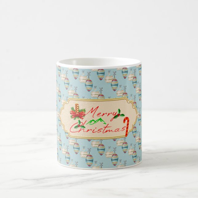 Glad jul-mugg – Elegant höstdesign  Kaffemugg (Center)