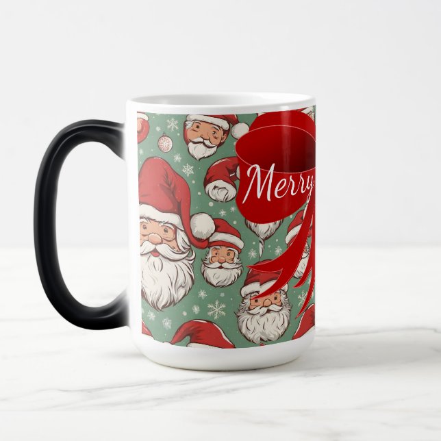 Glad jul-mugg magisk mugg (Vänster)