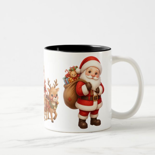 Glad jul-mugg Två-Tonad mugg (Höger)