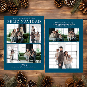Glad jul Multi Photo Holiday Card Julkort