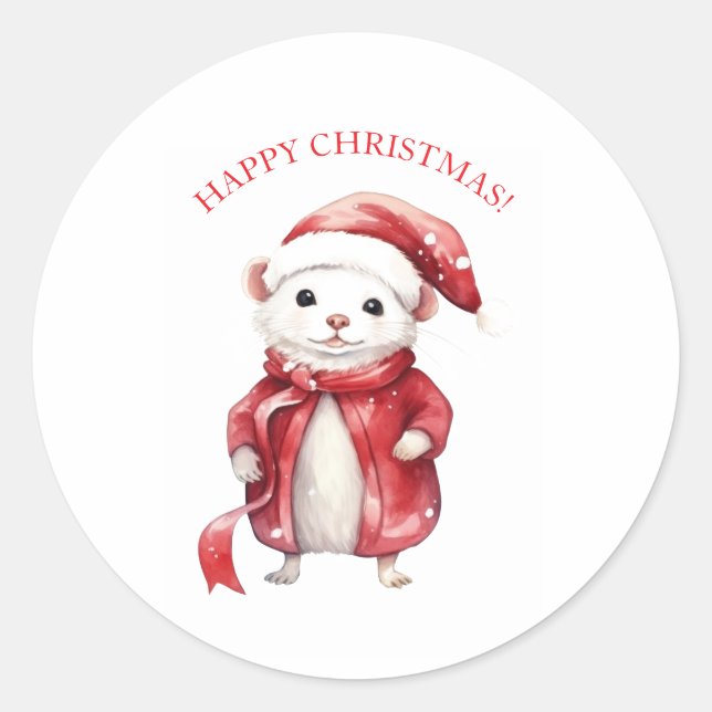GLAD JUL MUS KLISTERMÄRKE (Framsida)