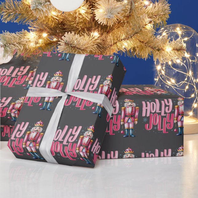 Glad jul nötknäppare jul coquette snygg presentpapper (Helgdagar)