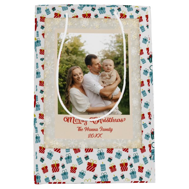 Glad jul & Nyår present bakgrundsmönster (Framsidan)