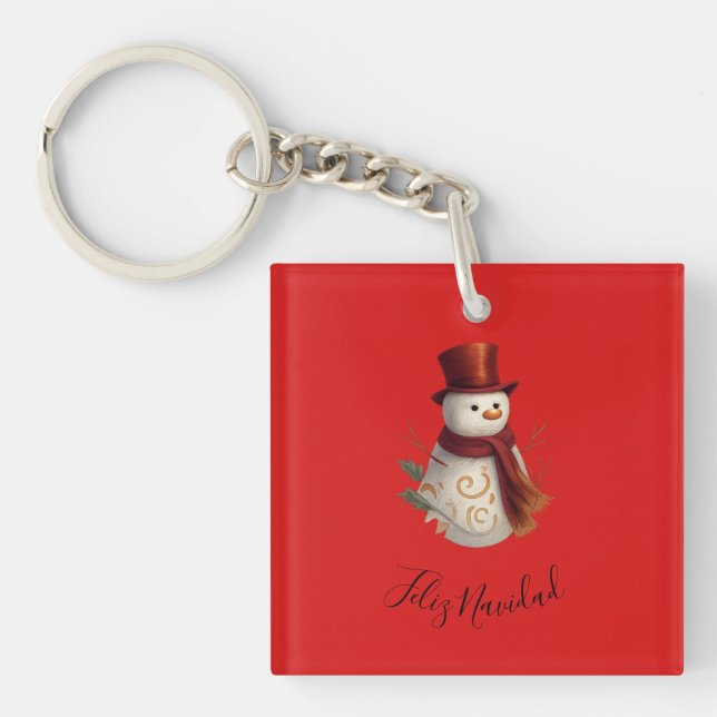 Glad jul Nyckelring - Feliz Navidad (Framsidan)