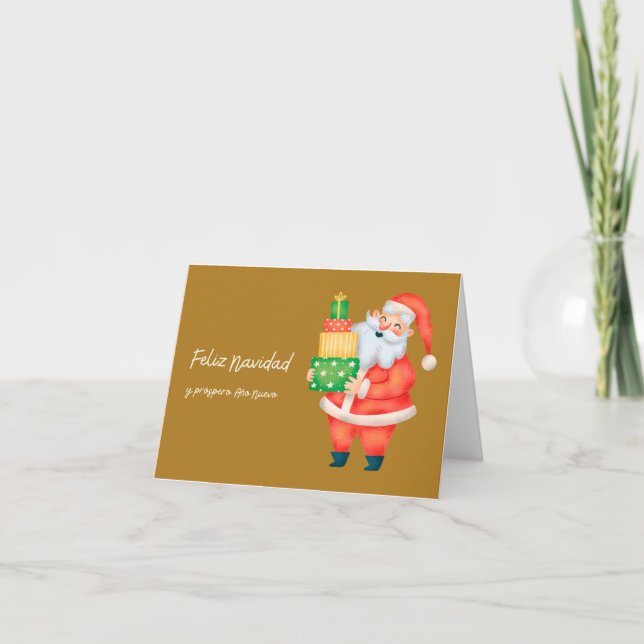 Glad jul och lyckligt nytt år, jul  kort (Framsida)