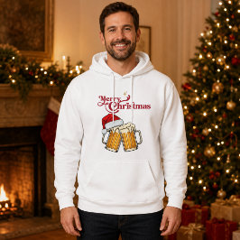 Glad jul Ölkrusor Tomtehatt Hoodie