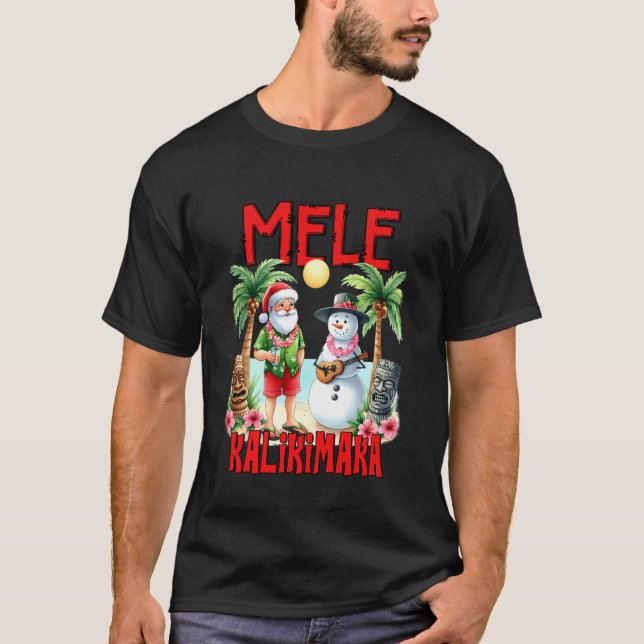 Glad jul önskas t shirt (Framsida)