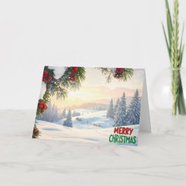 Glad jul önskningskort Romarbrevet 6:23 (5x7) Tack Kort