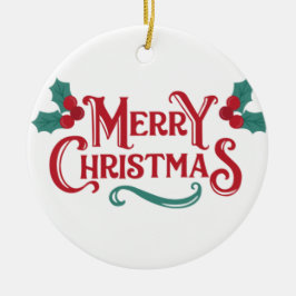Glad Jul Ornament | Personlig Minnessaker