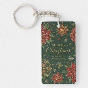 Glad jul Ornamentala Poinsettia Mandala