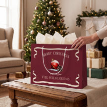 Glad jul Ornamenterad Röd Pärlbolls Tallkotte Rust