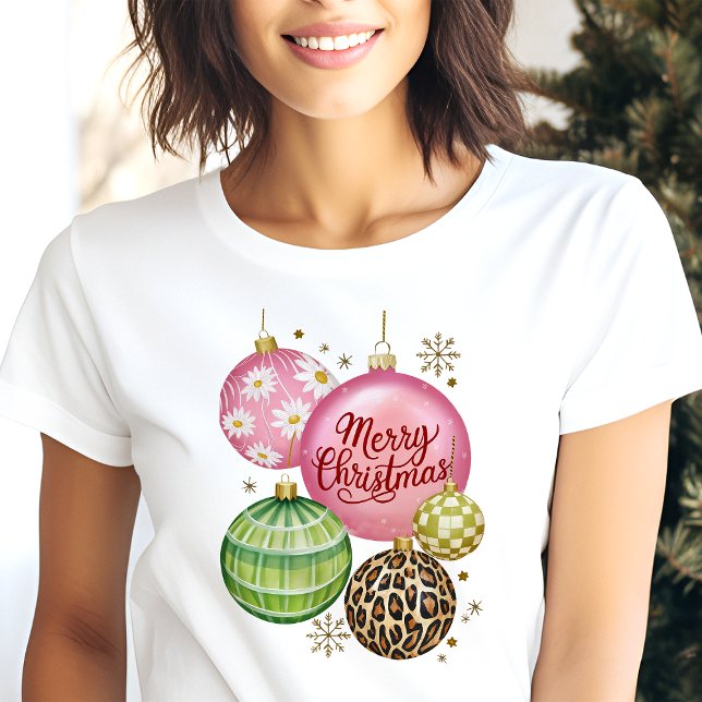 Glad Jul Ornaments Festive Högtid T Shirt (Skapare uppladdad)