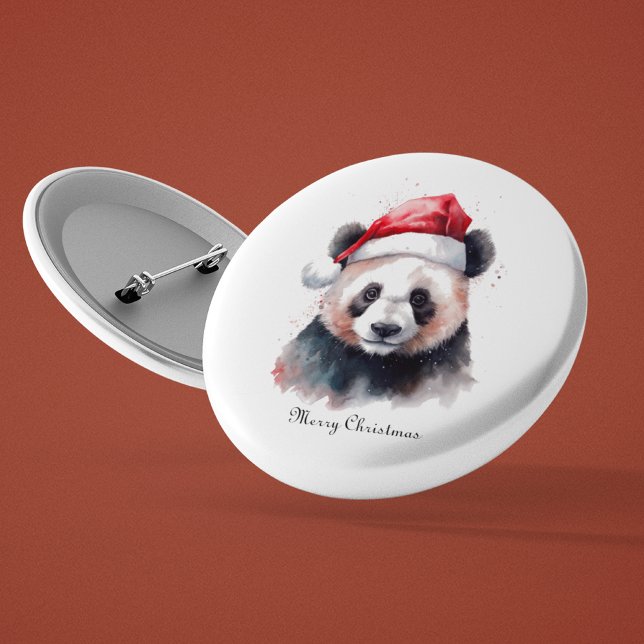 Glad Jul Panda, anpassad Knapp (Skapare uppladdad)