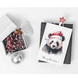 Glad Jul Panda, specialbeställd Julkort