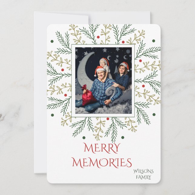 Glad jul Personlig Högtidskort Inbjudningar (Framsida)