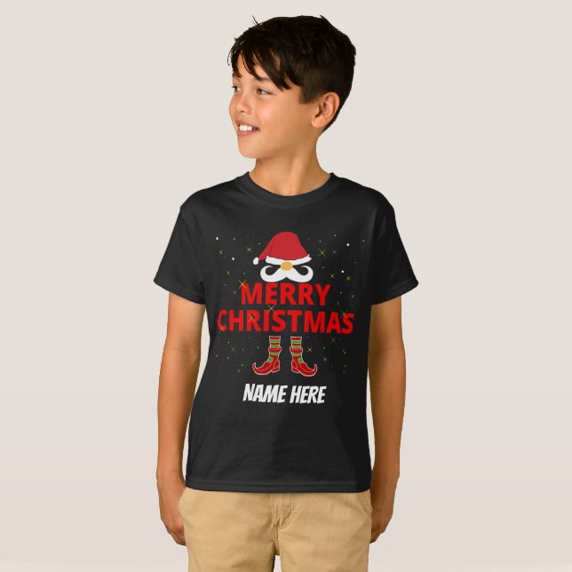 GLAD JUL PERSONLIG T-Shirt (Hel framsida)