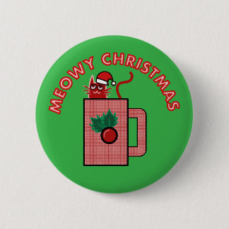 GLAD JUL Pin Knapp Grön