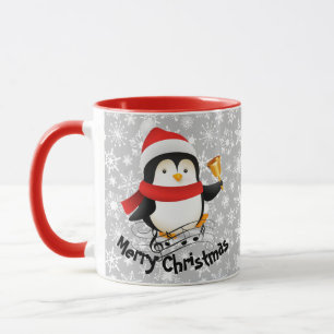 Glad jul pingvin mugg