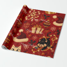 Glad jul Plaid Crimson jul