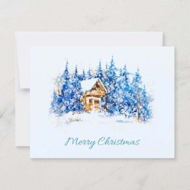 Glad jul Platt julkort (Framsida)