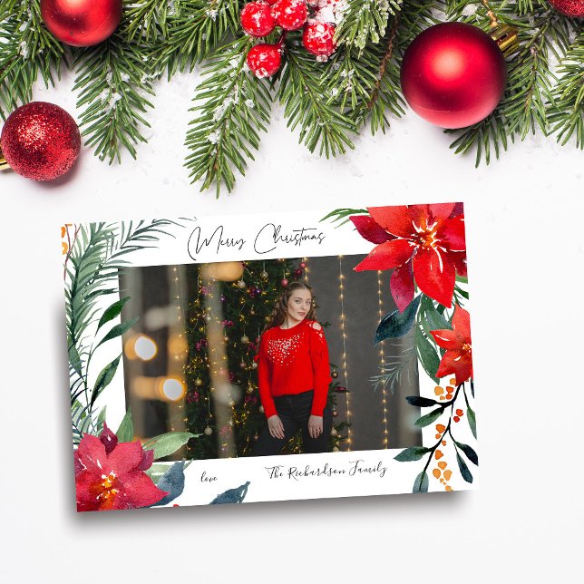 Glad jul Poinsettia Foto (Skapare uppladdad)