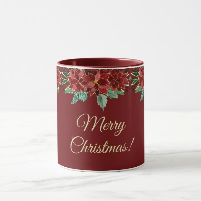Glad jul Poinsettia Mugg (Center)