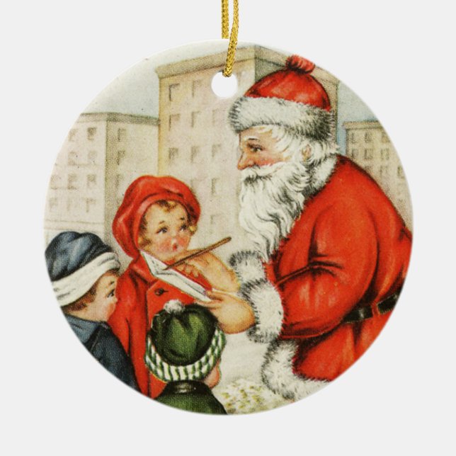 Glad jul polska Merry Christmas Dekor Keramik Julgransprydnad Keramik (Framsidan)