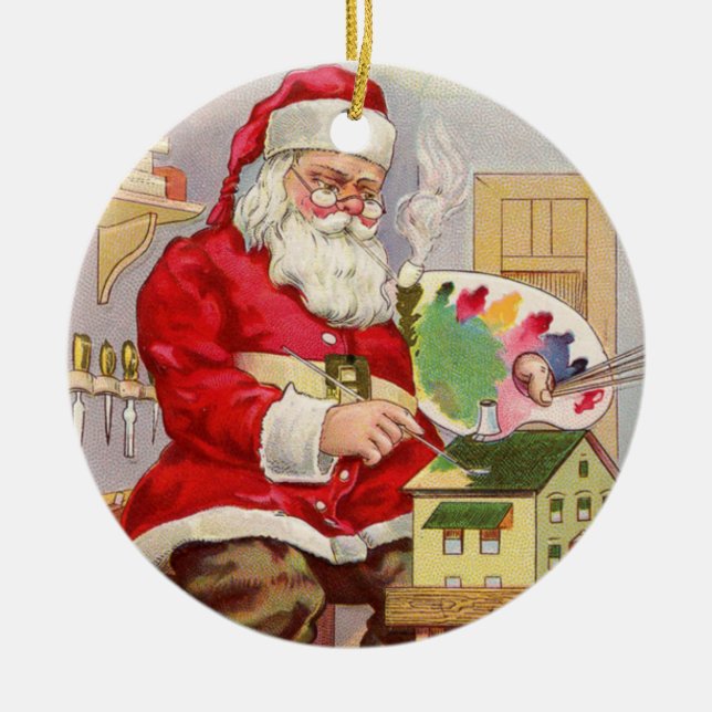 Glad jul polska Merry Christmas-dekoration Julgransprydnad Keramik (Framsidan)