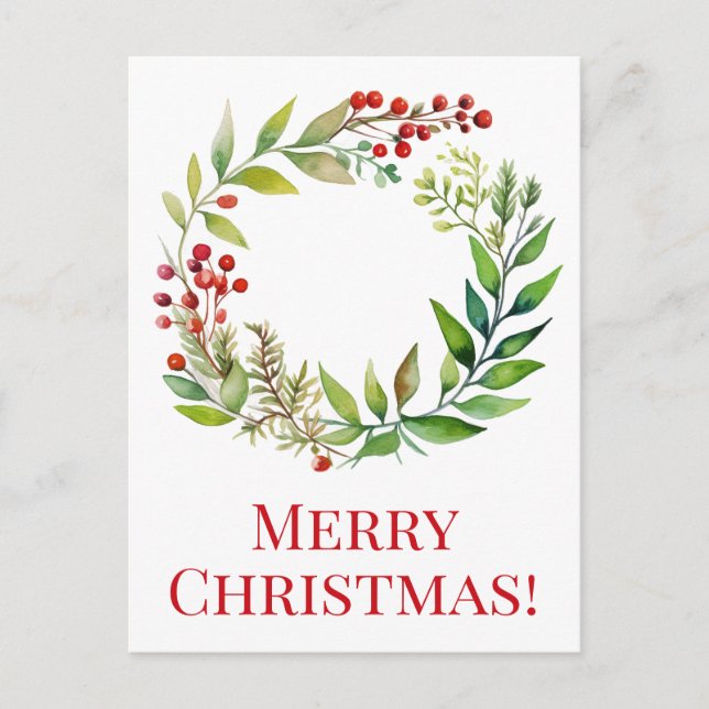 Glad jul postkort vykort (Framsida)