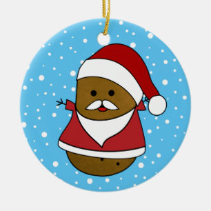 Glad jul Potatis Julgransprydnad Keramik