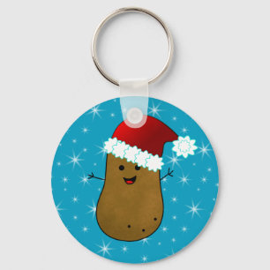 Glad jul Potatis Nyckelring