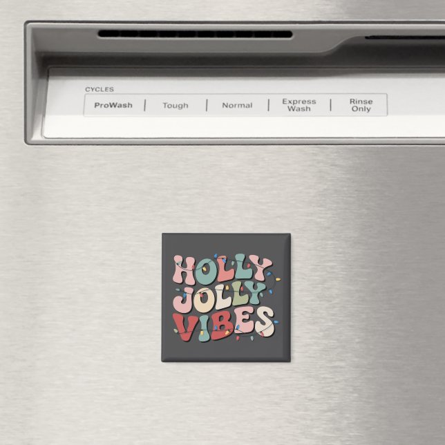 Glad jul present Familj Xmas Högtid  Magnet (In Situ (Dishwasher))