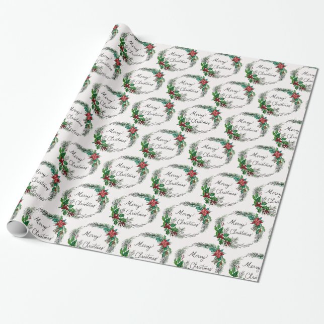Glad jul presentpapper (Utrullad)