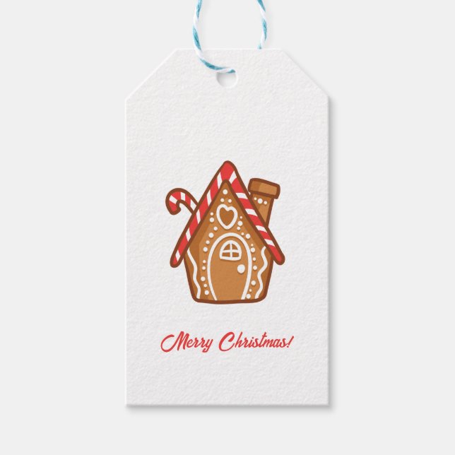 Glad jul presenttaggar presentetikett (Framsidan)