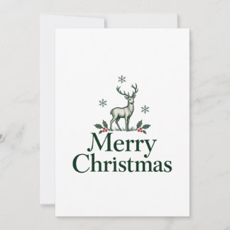 Glad Jul Renar Julkort