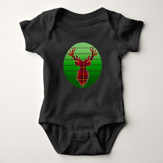 GLAD JUL RENHJORTAR T SHIRT (Framsida)