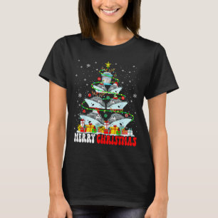 Glad jul Rensdrake Tomte Kryssningsfartyg Xm T Shirt