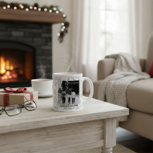 Glad jul retro årstider hälsningar kaffemugg jumbo mugg