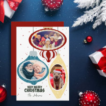 Glad jul Retro Ornamenter Whimsisk Foto