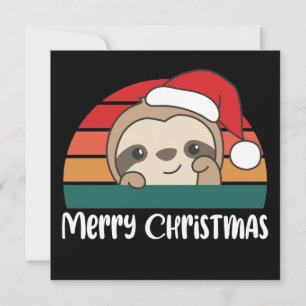 Glad jul Retro sengångare jul inbjudan