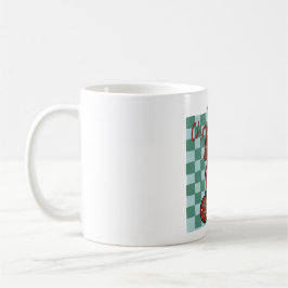 Glad Jul Röd Båge Ornaments Design Kaffemugg