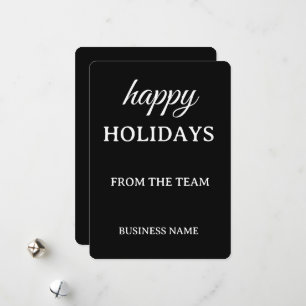 Glad Jul Röd Glitter Modern Företags Julfirande Julkort