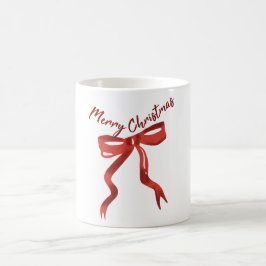 Glad jul röd slinga kaffemugg